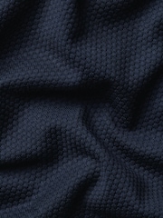 Charles Tyrwhitt Blue Popcorn textured Polo Shirt - Image 5 of 5