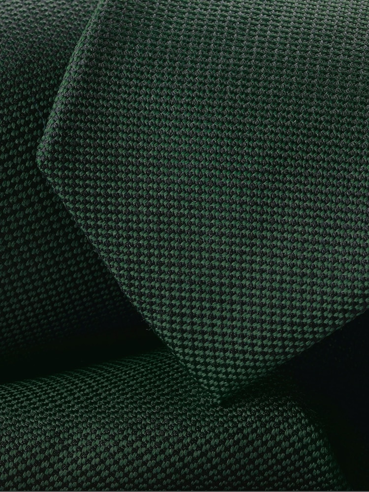 Charles Tyrwhitt Green Silk Stain Resistant Slim Tie - Image 2 of 2