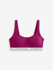 Victoria's Secret Fresh Jam Purple Cotton Wireless Scoop Bralette - Image 1 of 4