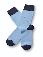 Charles Tyrwhitt Blue Puppytooth Socks - Image 1 of 2