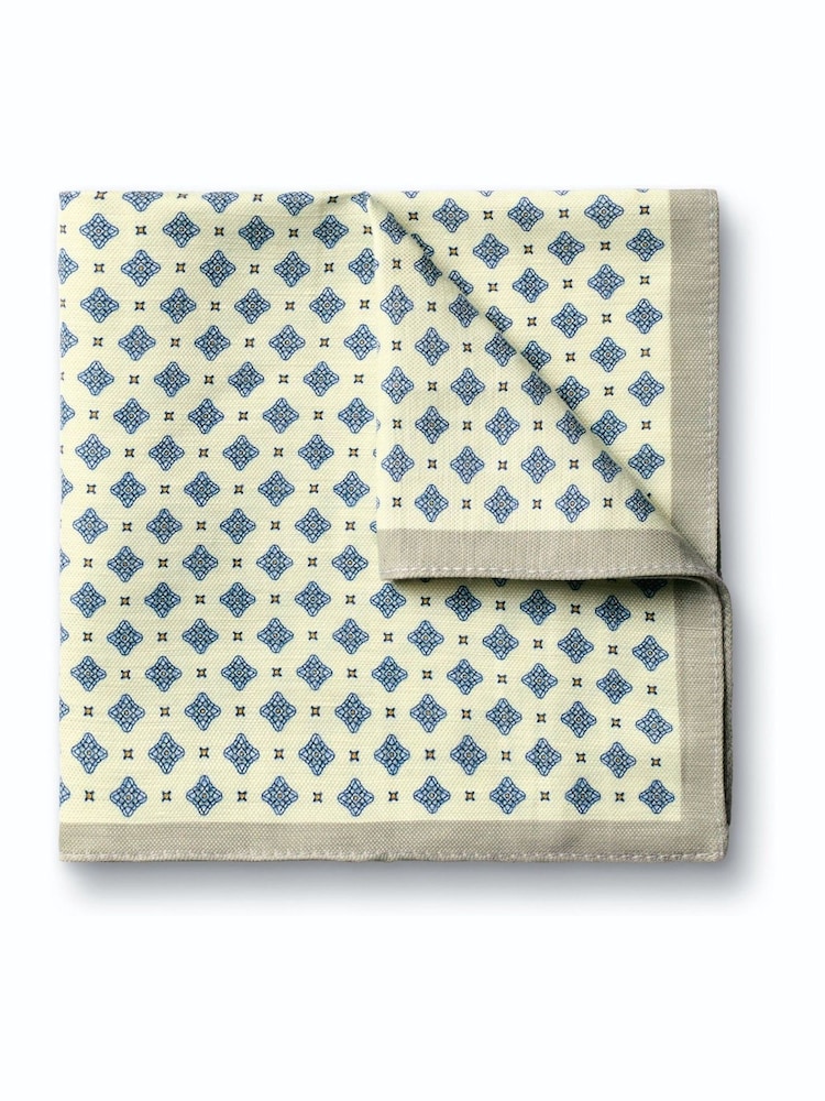 Charles Tyrwhitt Yellow Silk Pocket Square - Image 1 of 3