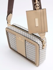 River Island Brown Monogram Boxy Cross-Body Bag - Image 5 of 6