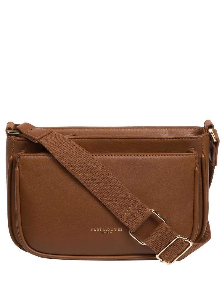 Braun - Pure Luxuries London Bree Umhängetasche aus Nappaleder - Bild 1 von 8