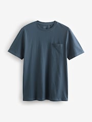 Blue/Grey Check Jersey Short 100% Cotton Pyjamas Set 2 Pack - Image 9 of 13