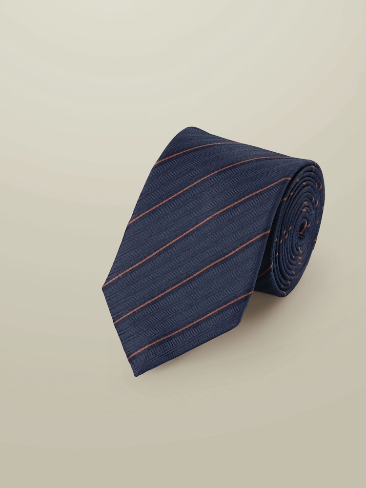 Charles Tyrwhitt Blue Silk Stripe Tie - Image 1 of 2