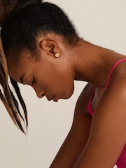 Plaqué or - Boucles d’oreilles PILGRIM Wynonna rustiques - Image 5 de 5