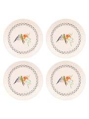 Cath Kidston Set of 4 Cream Painted Table Side Plates - Image 2 of 4