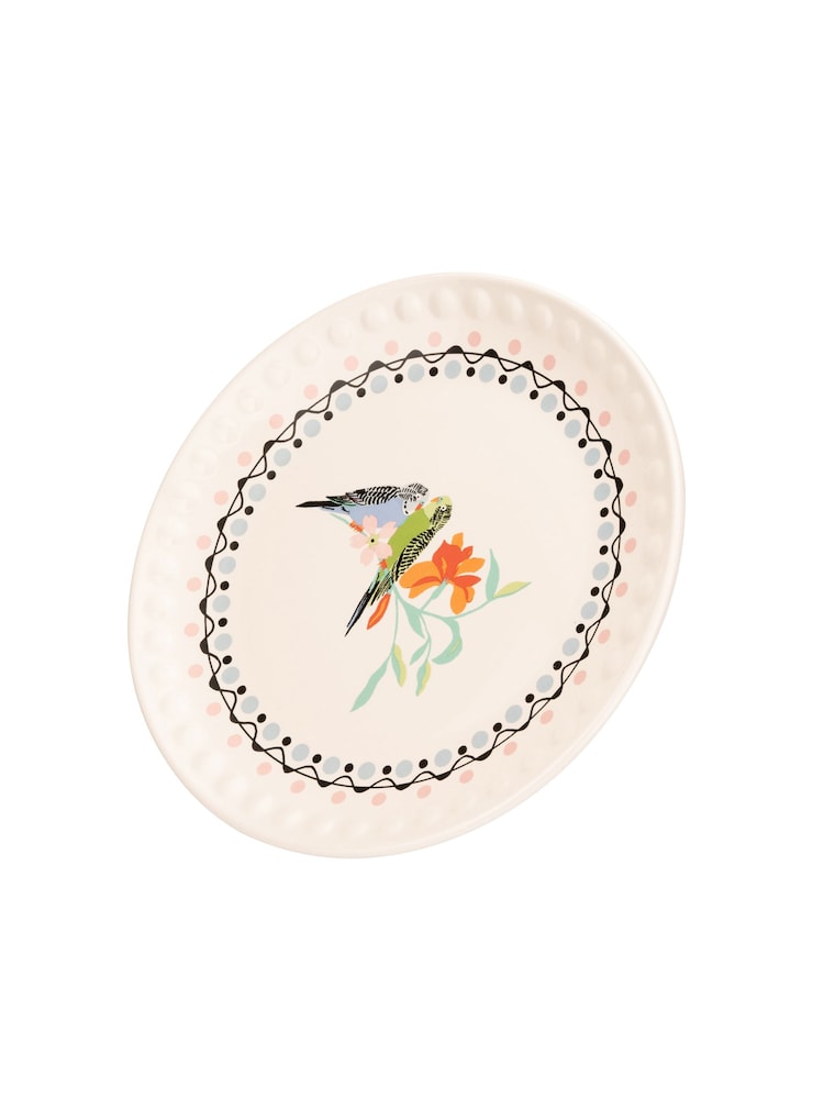 Cath Kidston Set of 4 Cream Painted Table Side Plates - Image 4 of 4
