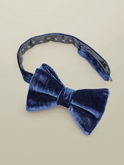 Charles Tyrwhitt Blue Velvet Bow Tie - Image 1 of 1