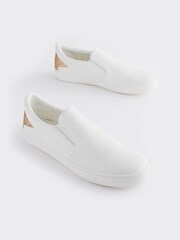 White Forever Comfort® Slip-On Star Trainers - Image 3 of 9
