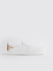 White Forever Comfort® Slip-On Star Trainers - Image 4 of 9