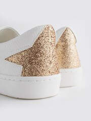 White Forever Comfort® Slip-On Star Trainers - Image 8 of 9