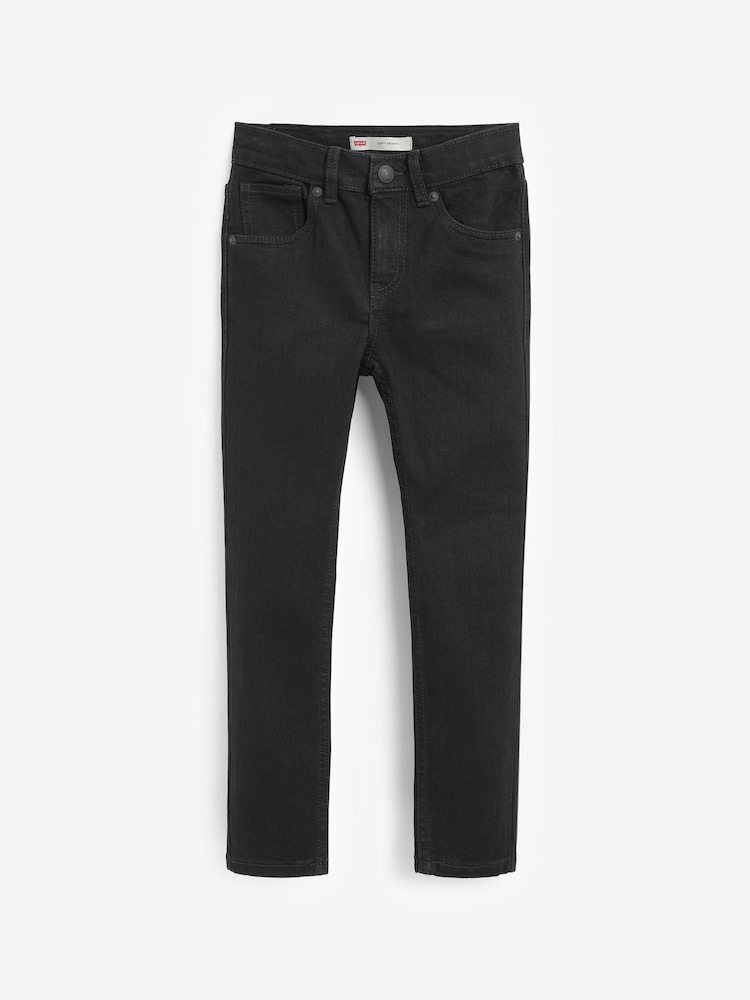 Levi's® Black Stretch Kids 510™ Skinny Fit Jeans - Image 3 of 6