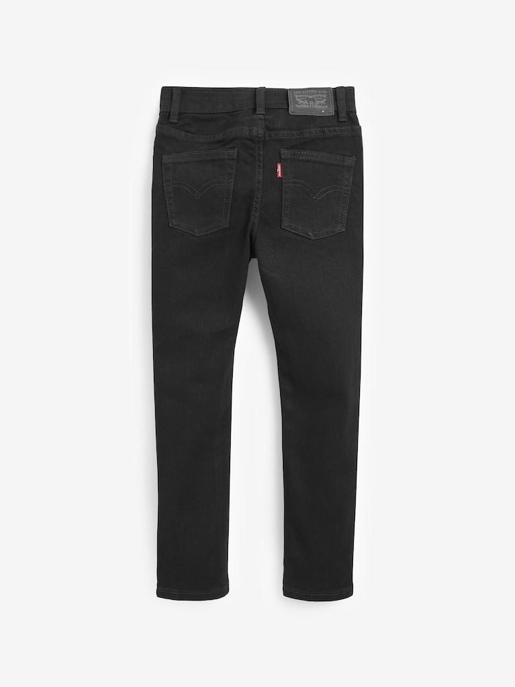 Levi's® Black Stretch Kids 510™ Skinny Fit Jeans - Image 4 of 6