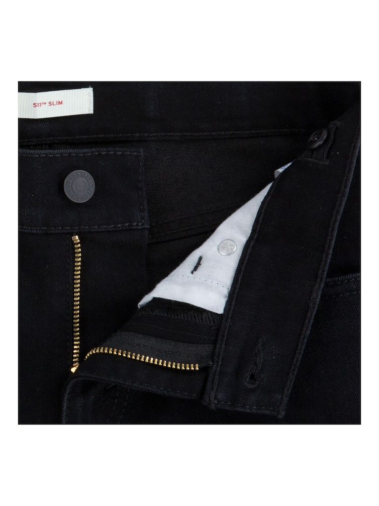 Levi's® Black Stretch Kids 510™ Skinny Fit Jeans - Image 6 of 6