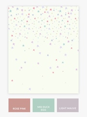 Mural de estrellas fugaces 3 M en colores pastel - Imagen 3 de 3