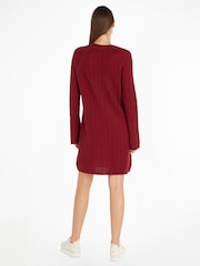 Tommy Hilfiger Red Cable Knit Dress - Image 2 of 6