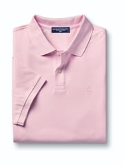 Charles Tyrwhitt Pink Short Sleeve Cotton Stretch Pique Polo - Image 3 of 5