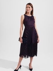 Hobbs Blue Petite Blythe Dress - Image 1 of 4