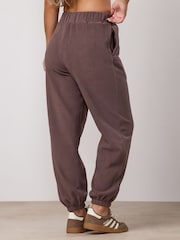 Gym King Brown Sanctuary Polar Fleece Joggers- Deep Mocha - Image 2 of 4
