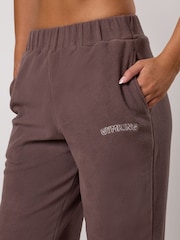 Gym King Brown Sanctuary Polar Fleece Joggers- Deep Mocha - Image 4 of 4