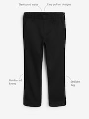 Black School Formal Straight Trousers (3-17yrs) - Image 3 of 8