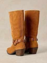 White Stuff Brown Savannah Slouch Boots - Image 3 of 4