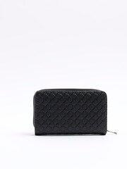 River Island Black Black Monogram Envelope Purse - Image 2 of 4