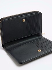 River Island Black Black Monogram Envelope Purse - Image 4 of 4