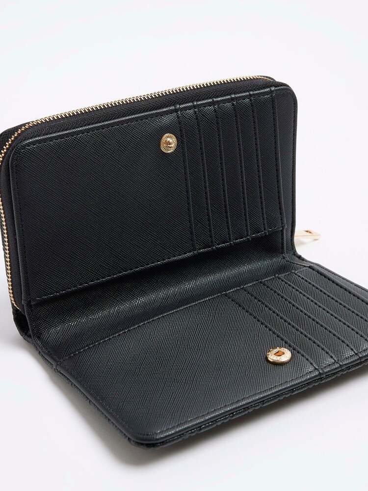 River Island Black Black Monogram Envelope Purse - Image 4 of 4