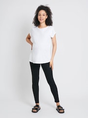 JoJo Maman Bébé Black 2-Pack Maternity Everyday Leggings - Image 3 of 3