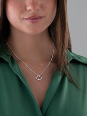 Beaverbrooks Sterling Silver Cubic Zirconia Heart Pendant - Image 3 of 3