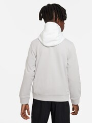Gris/Blanc - Sweat à capuche Nike Repeat à fermeture éclair complète - Image 2 de 6