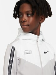Gris/Blanc - Sweat à capuche Nike Repeat à fermeture éclair complète - Image 4 de 6