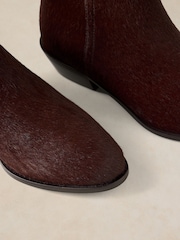 White Stuff Mae Leather Pony Ankle Boots - Image 5 of 5