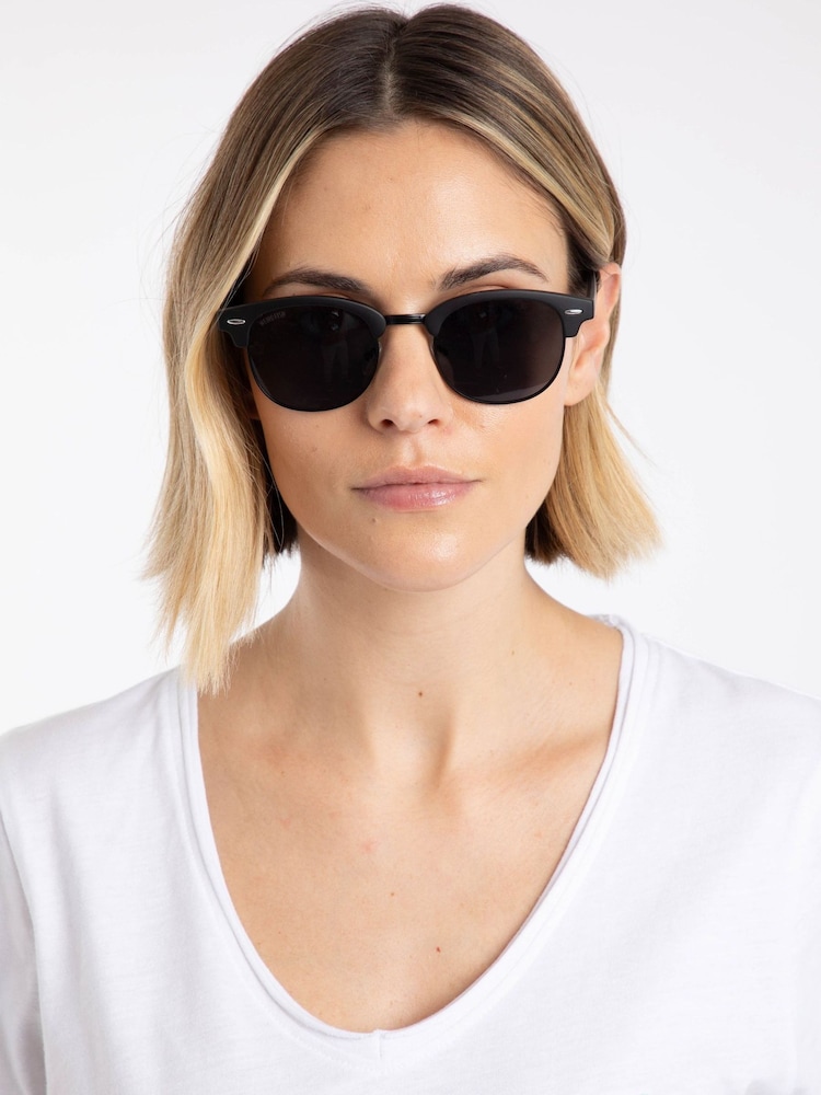 Negro - Gafas de sol Johnson estilo Clubmaster de Weird Fish - Imagen 1 de 5