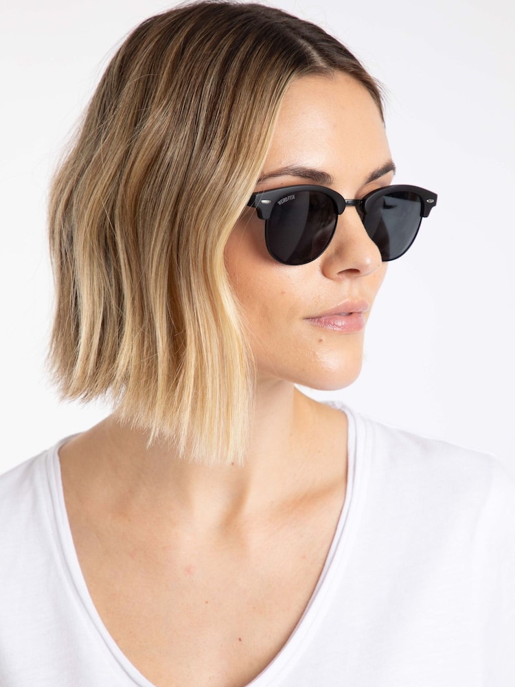 Negro - Gafas de sol Johnson estilo Clubmaster de Weird Fish - Imagen 2 de 5