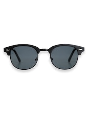 Negro - Gafas de sol Johnson estilo Clubmaster de Weird Fish - Imagen 4 de 5