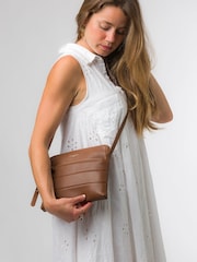 Pure Luxuries London Finola Nappa Leather Cross-Body Bag - Image 1 of 6