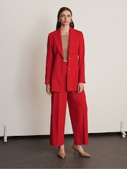 Red Tailored Shaping Single Breasted Blazer - Image 4 of 9