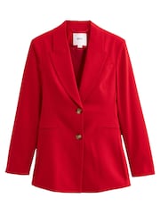 Red Tailored Shaping Single Breasted Blazer - Image 8 of 9