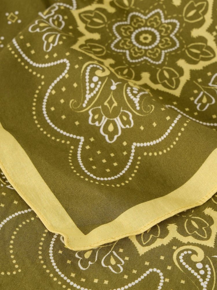 Buy White Stuff Green Ellie Square Printed Scarf from the Next UK ...