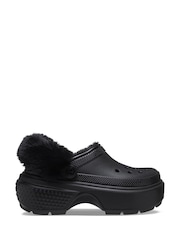 Crocs Black Stomp Lined Winter Clogs - Image 1 of 4