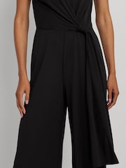 Lauren Ralph Lauren Dinfell Tie Front Jersey Wide Leg Jumpsuit - Image 7 of 8