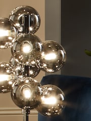 Pacific Black Vecchio Glass Orb And Chrome Table Lamp - Image 2 of 4