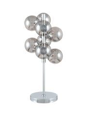 Pacific Black Vecchio Glass Orb And Chrome Table Lamp - Image 4 of 4