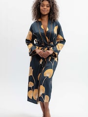 Fable and Eve Leaf Print Long Dressing Gown - Bild 2 von 4