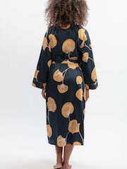 Fable and Eve Leaf Print Long Dressing Gown - Bild 3 von 4