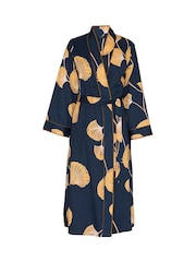 Fable and Eve Leaf Print Long Dressing Gown - Bild 4 von 4