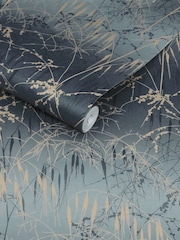 Clarissa Hulse Smoke Meadow Grass A4 Wallpaper Sample - Image 3 of 3